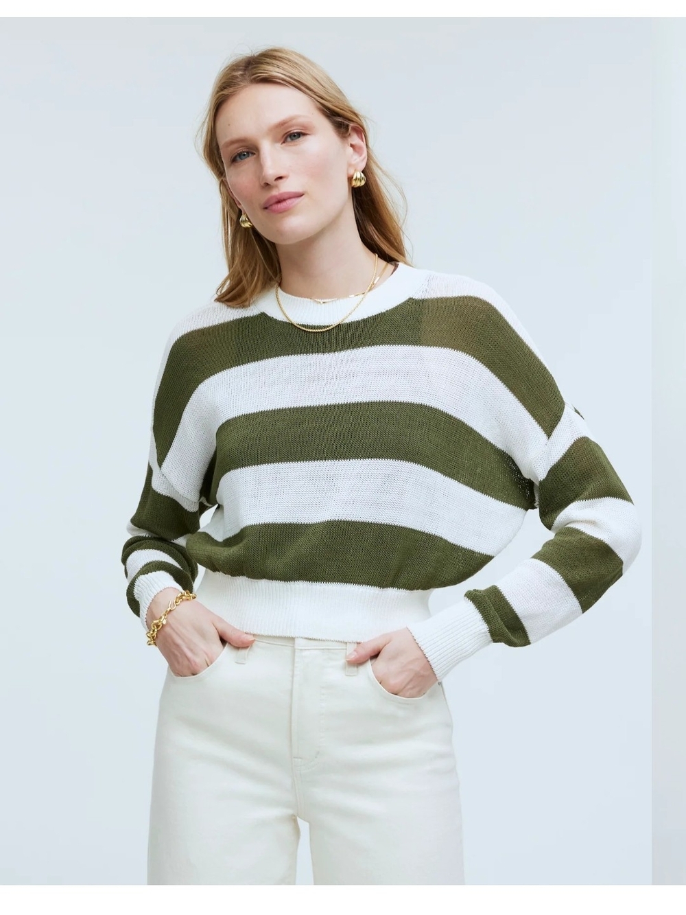 Madewell Loose Knit Crewneck Sweater L